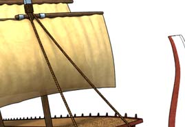 Greek Trireme Documentary designed with 3D ANIMATION and 3D MODELING and RIG and RENDER and SIMULATION and TEXTURING and COMPOSITION for BBC Picture 3