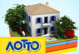 LOTTO Dreamhouse designed with 3D ANIMATION and 3D MODELING and RIG and RENDER and TEXTURING for OPAP Picture 1